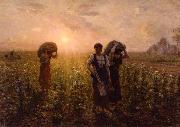 Jules Breton The End of the Working Day oil